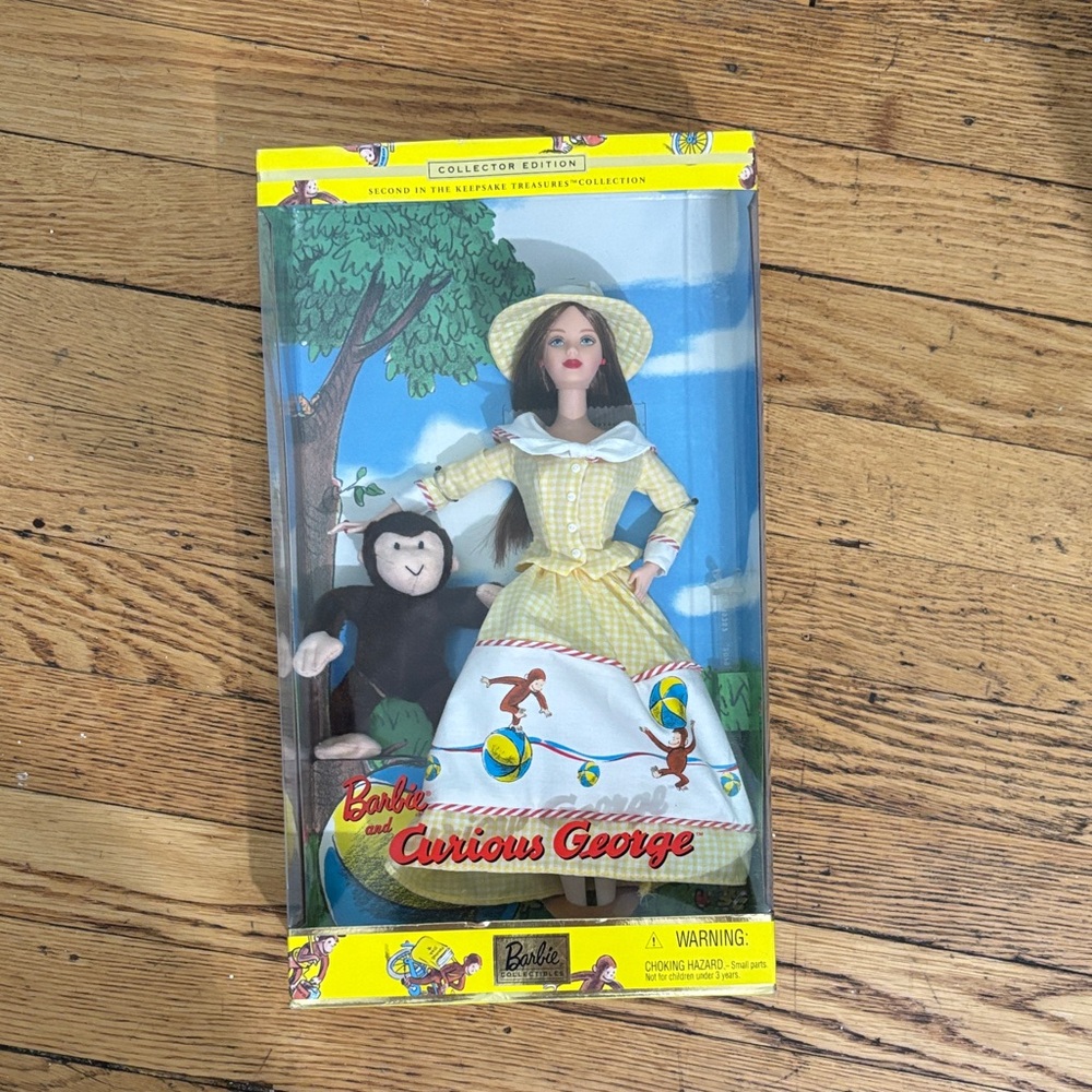 Barbie Doll Curious George Collectors Edition Mattel